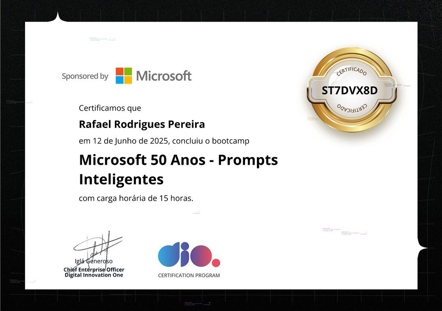 Certificado DIO HTML e CSS